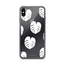 Simple Monstera iPhone Case - White