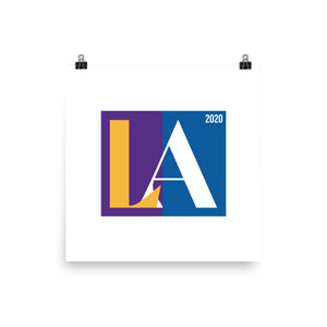 Lakers + Dodgers '20 LA Print